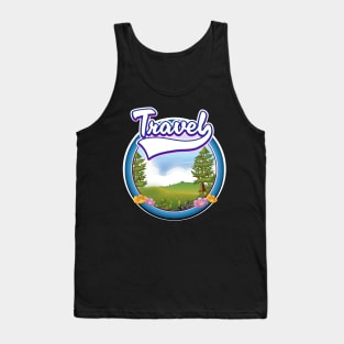 Travel retro logo Tank Top